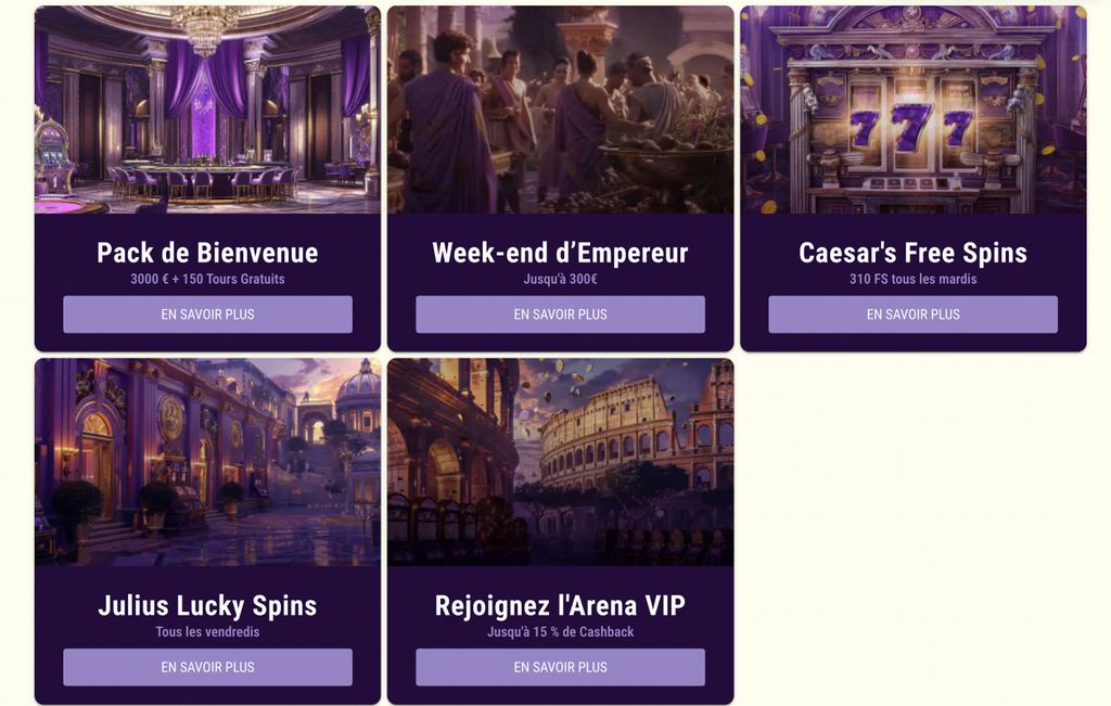 Avis sur le site du casino Julius - Notes des experts et des joueurs [2025]
